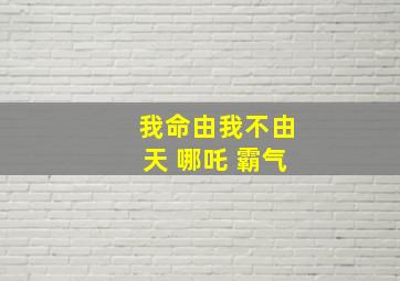 我命由我不由天 哪吒 霸气